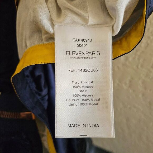 NWT Eleven Paris Embroidered Beaded Bomber Jacket - Picture 11 of 12